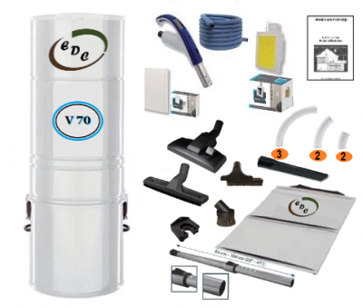 Centrale SuperVac 70 + Système Rétractable